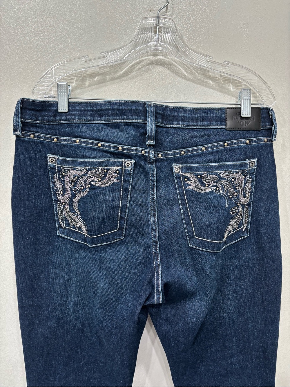 Harley Davidson Curvy Bootcut Stretch Jeans Women’s Size 32 - Picture 7 of 13